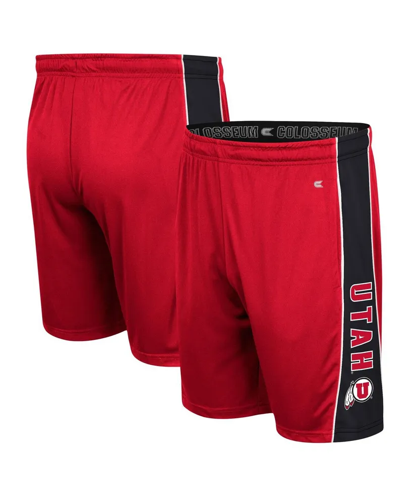 Men's Colosseum Red Utah Utes Panel Shorts