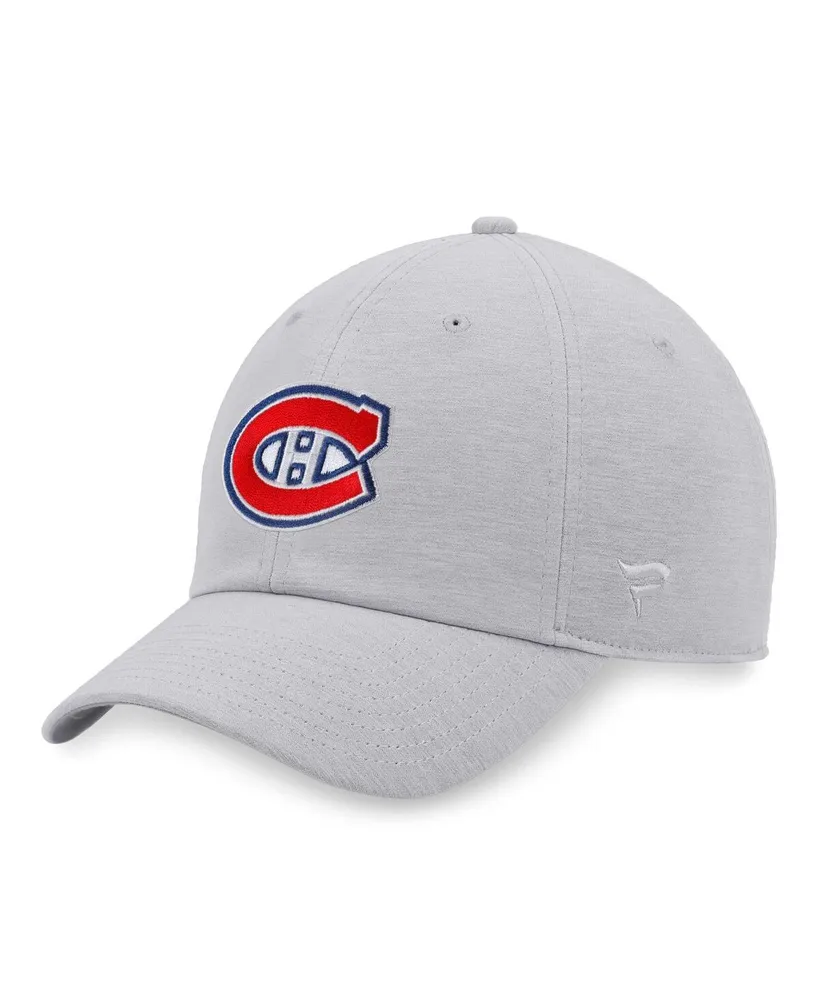 Fanatics Men's Fanatics Heather Gray Montreal Canadiens Logo Adjustable Hat