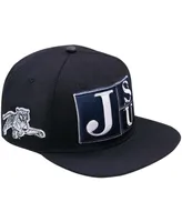 Men's Pro Standard Black Jackson State Tigers Arch Over Logo Evergreen Snapback Hat