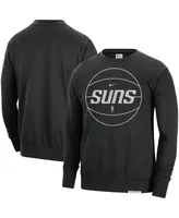 Men's Nike Black Phoenix Suns 2023/24 Authentic Standard Issue Travel Performance Pullover Sweatshirt