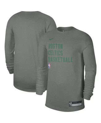 Men's and Women's Nike Heather Gray Boston Celtics 2023/24 Legend On-Court Practice Long Sleeve T-shirt