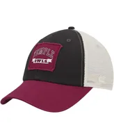 Men's Colosseum Charcoal Temple Owls Objection Snapback Hat