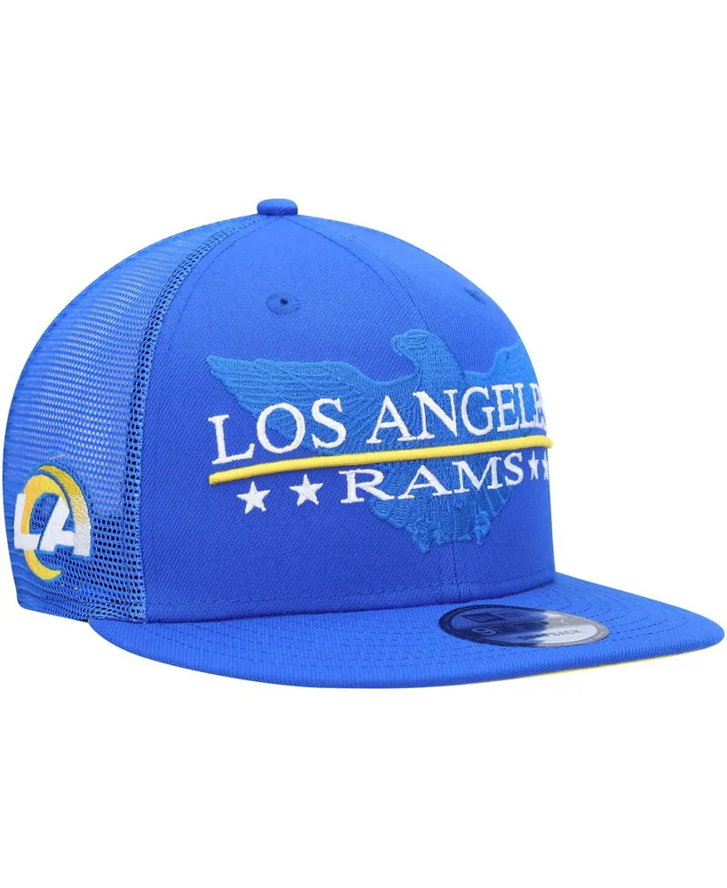 Men's Los Angeles Rams New Era Royal Splatter 9FIFTY Snapback Hat