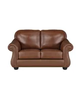 White Label Dadeville 64" Leather Match Love Seat