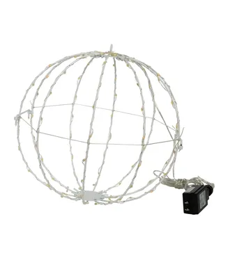 Kurt Adler 12" Warm Led Foldable Metal Sphere