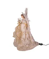 Kurt Adler 16" Fiber Optic Led Angel Tree Topper