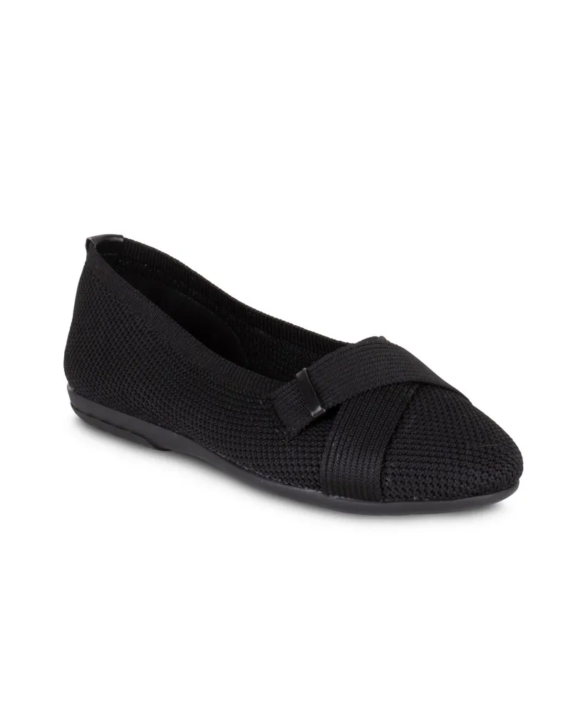 Gloria Vanderbilt Women's Debbie Knit Double Strap Flat