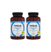 Twinlab Magnesium Caps - High Absorption Magnesium Supplement - Magnesium Capsules for Stress Relief, 420 mg, 200 Count, 2 Pack