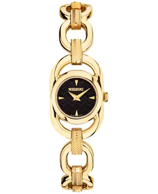 Missoni Women's Gioiello Gold Ion Plated Stainless Steel Link Bracelet Watch 23mm