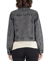 24seven Comfort Apparel Women's Timeless Denim Jacket