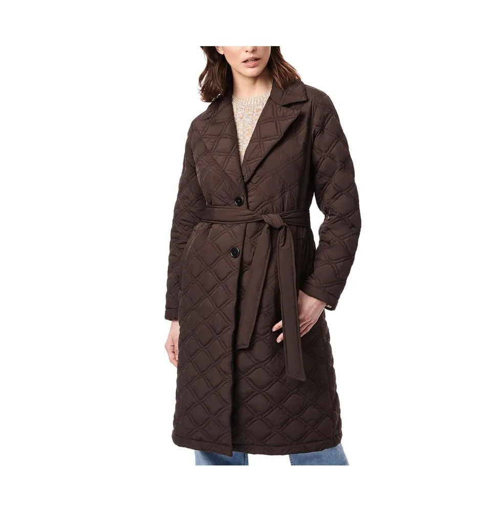 Bernardo Women's Quilted Trench Coat