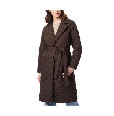 Women's Quilted Trench Coat