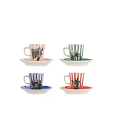 Porland Wild Life 8 Piece Espresso Mug, Service for 8