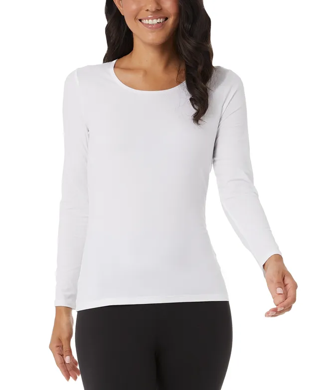 32 Degrees Women's Scoop-Neck Long-Sleeve Top - Macy's