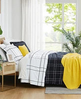 Southshore Fine Linens Piece Urban Grid Comforter and Sham Set