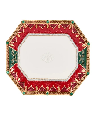 Fitz and Floyd Noel Holiday Large Platter, 16-in x 12-in