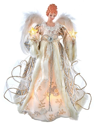 Kurt Adler 10-Light 14" Lighted Angel Tree Topper