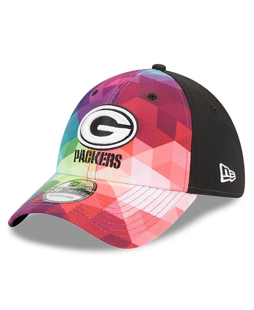 Men's and Women's New Era Multicolor, Black Green Bay Packers 2023 Nfl Crucial Catch 39THIRTY Flex Hat