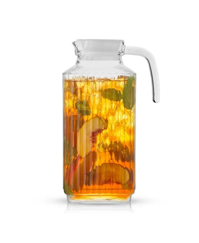 Joyjolt Glass Drink With Spigot; Ice Infuser; & Fruit Infuser - 1 Gallon Beverage  Dispenser, Color: Clear - JCPenney