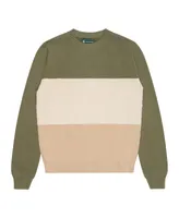 B by Brooks Brothers Big Boys Color Blocked Crewneck Sweater