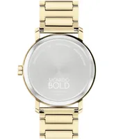 Movado Men's Bold Evolution 2.0 Swiss Quartz Ionic Plated Light Gold-Tone 2 Steel Watch 40mm