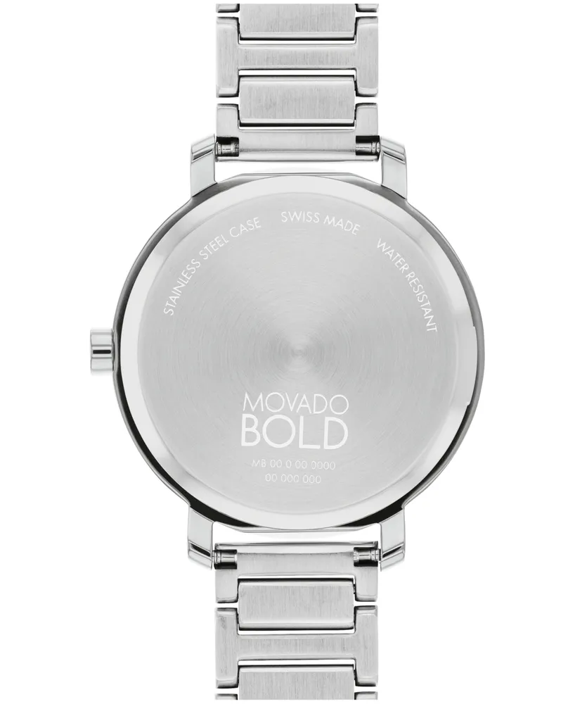 Movado Women's Bold Evolution 2.0 Swiss Quartz -Tone Stainless Steel Watch 34mm