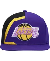 Men's Mitchell & Ness Purple Los Angeles Lakers Hardwood Classics Retroline Snapback Hat