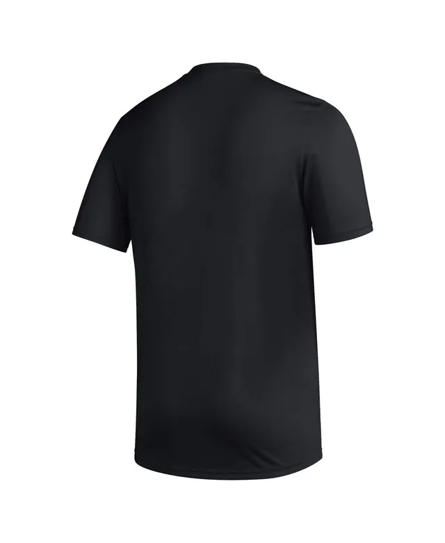 adidas Men's Black Louisville Cardinals Sideline Strategy Glow Pregame T- shirt - Macy's