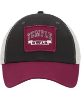 Men's Colosseum Charcoal Temple Owls Objection Snapback Hat