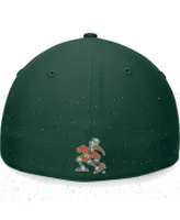 Men's Top of the World Green Miami Hurricanes Deluxe Flex Hat