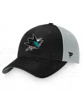 Men's Fanatics Black, Gray San Jose Sharks 2022 Global Series Snapback Hat