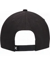 Men's Hurley Heathered Black H20-Dri Point Break Snapback Hat