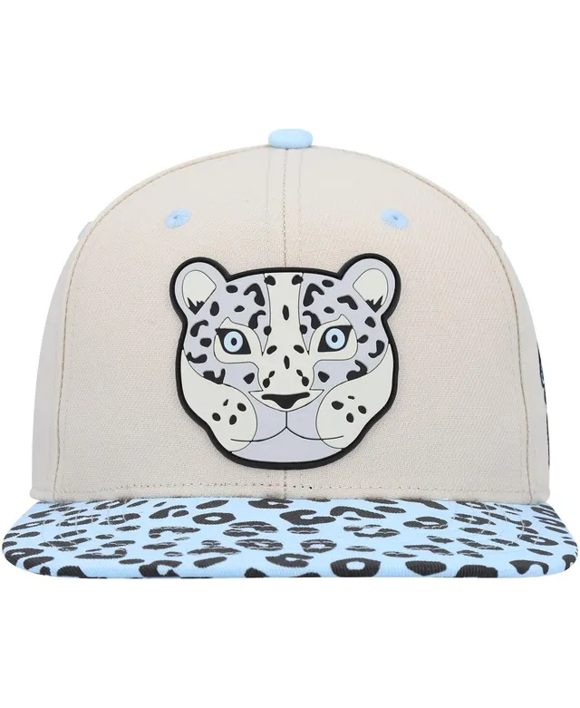 Youth Explore Cream Snow Leopard Snapback Hat