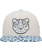 Big Boys and Girls Explore Cream Explore Snow Leopard Snapback Hat