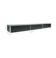Garden Raised Bed Galvanized Steel 189"x31.5"x17.7" Anthracite