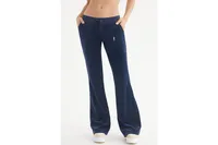 Juicy Couture Women's Heritage Low Rise Snap Pocket Track Pant