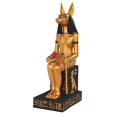 Fc Design 9.75"H Egyptian Deity Anubis Ancient Egyptian God of The Dead Black and Gold Statue Home Decor Figurine Home Decor Perfect Gift for House Wa