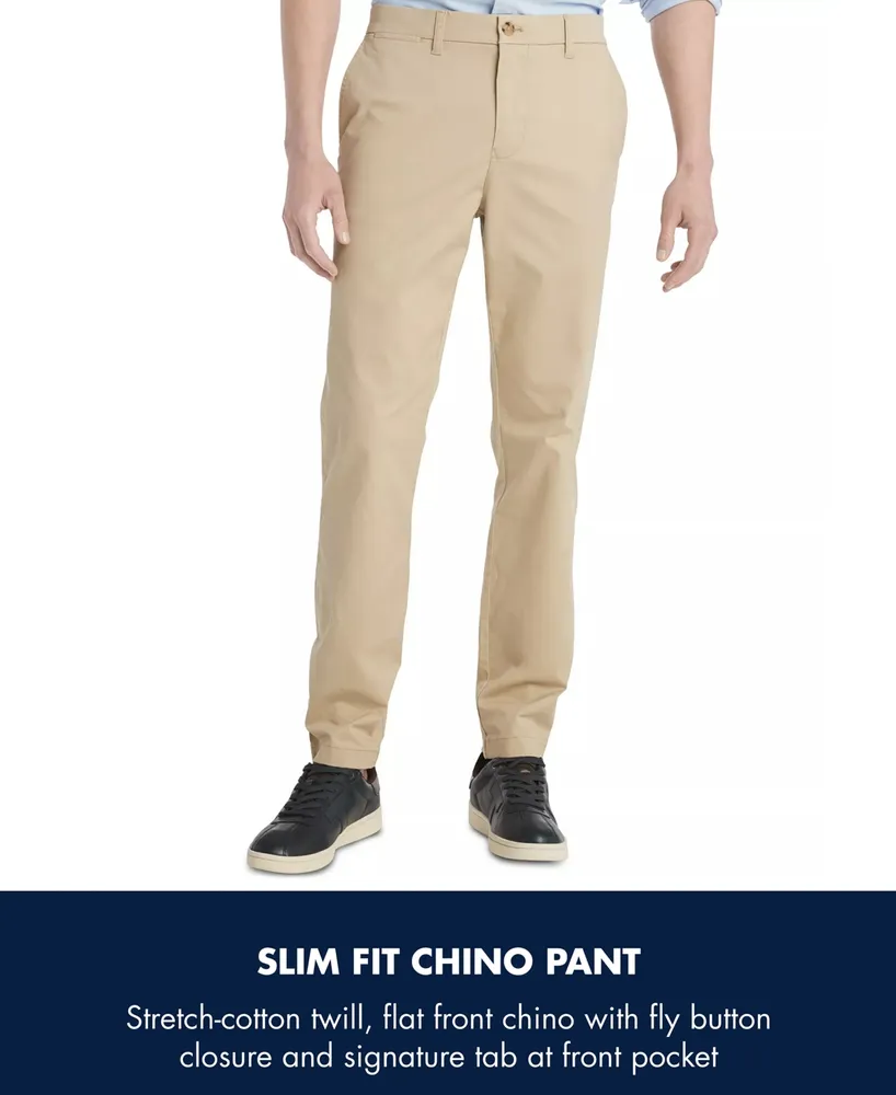 Tommy Hilfiger Men's Th Flex Stretch Slim-Fit Chino Pants