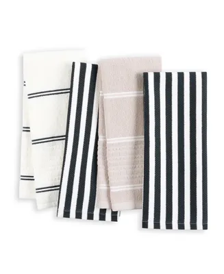 kate spade new york Botanical Stripe Kitchen Towels 4-Pack Set, 17" x 28"