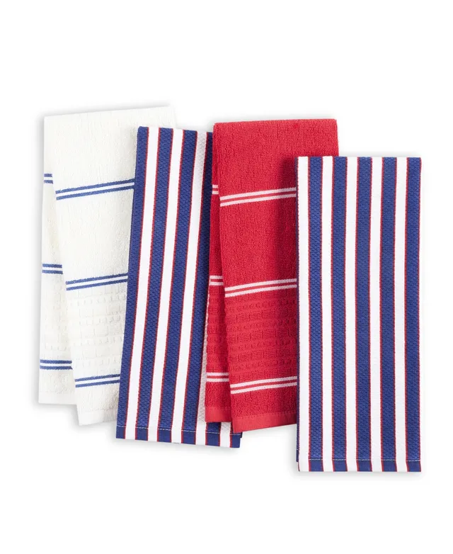 Kate Spade New York Confetti & Acrobat Plaid Holiday Kitchen Towels 2-Pack, 100% Cotton