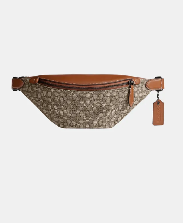 Coach Charter Slim Crossbody in Micro Signature Jacquard, Cocoa/Burnished  Amber