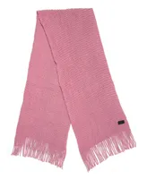 Mio Marino Women Wide Knit Ribbed Scarf