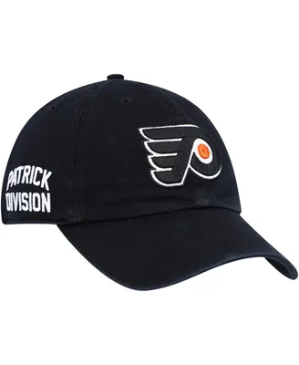 Men's '47 Brand Black Philadelphia Flyers Clean Up Adjustable Hat