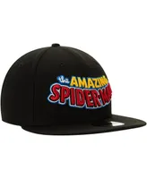 Men's New Era Black The Amazing Spider-Man 9FIFTY Adjustable Snapback Hat