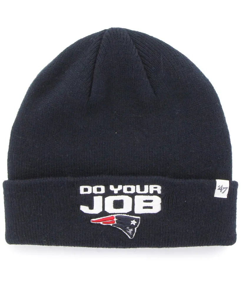 Big Boys and Girls '47 Brand Navy New England Patriots Basic Cuffed Knit Hat