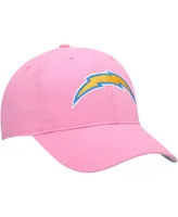 Big Girls '47 Brand Pink Los Angeles Chargers Rose Mvp Adjustable Hat