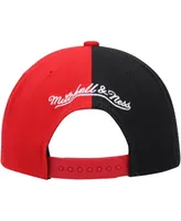 Men's Mitchell & Ness Red Houston Rockets Hardwood Classics Retroline Snapback Hat