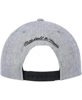 Men's Mitchell & Ness Heather Gray Toronto Raptors Hardwood Classics 2.0 Snapback Hat