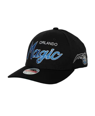 Men's Mitchell & Ness Black Orlando Magic Mvp Team Script 2.0 Stretch Snapback Hat