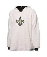 Women's Foco New Orleans Saints Repeat Print Reversible Hoodeez